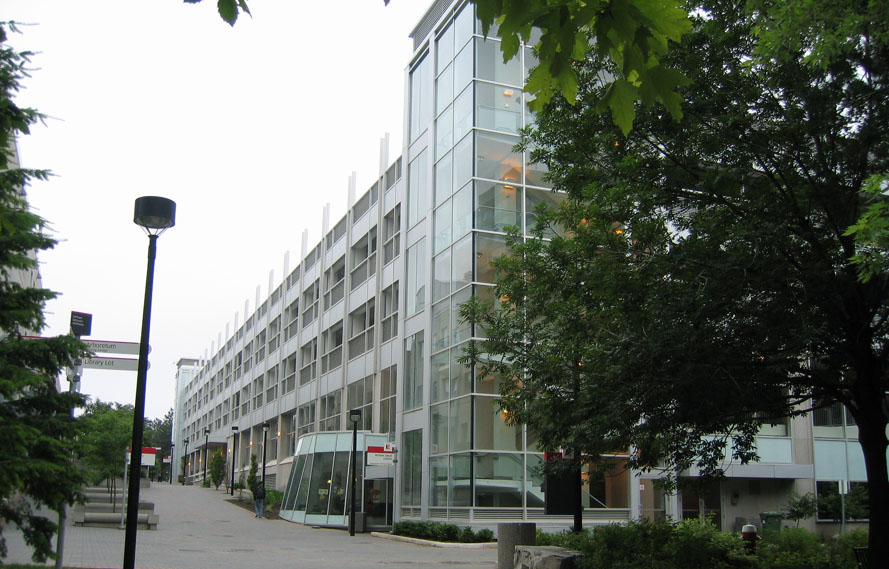 picture of the outside of a glass building