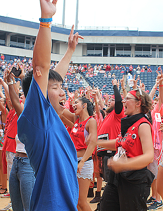 York Orientation Day featured a New Student Convocation, a Lions Pride pep rally and more