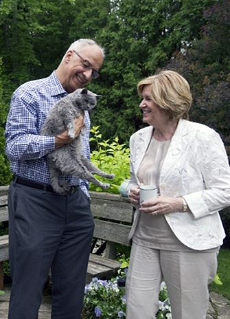 Professor Emeritus David Bell with his wife Kaaren