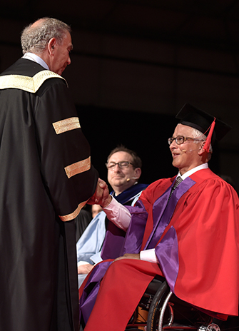 Joseph Arvay receives an honorary doctor of laws degree from York University Chancellor Greg Sorbara