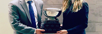 Osgoode team of Alexander DeParde and Karolina Iron wins Ontario Trial Lawyers Association Cup