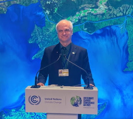 Mark Terry at COP 26, image by Mark Terry