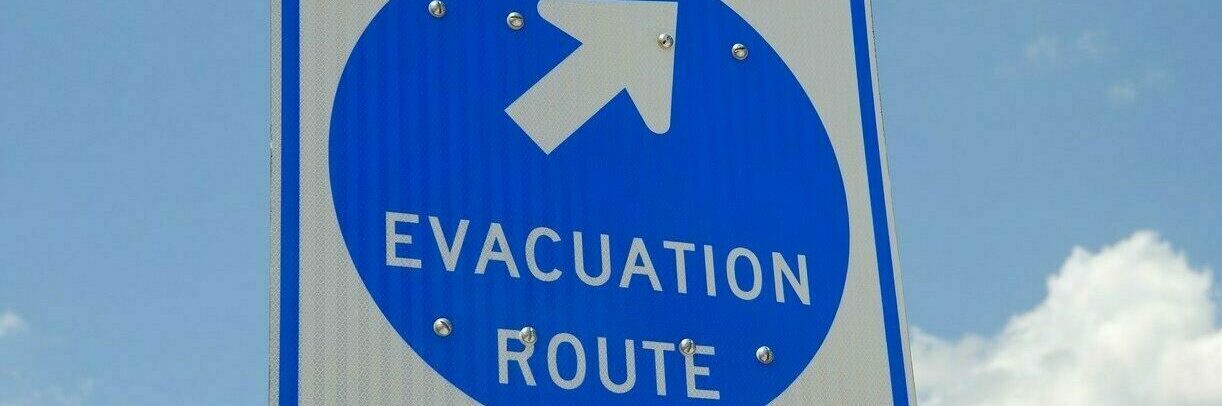 evacuation sign