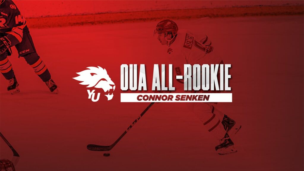 Lions men's hockey defender Conner Senken has earned a place on the OUA's 2021-22 all-rookie team