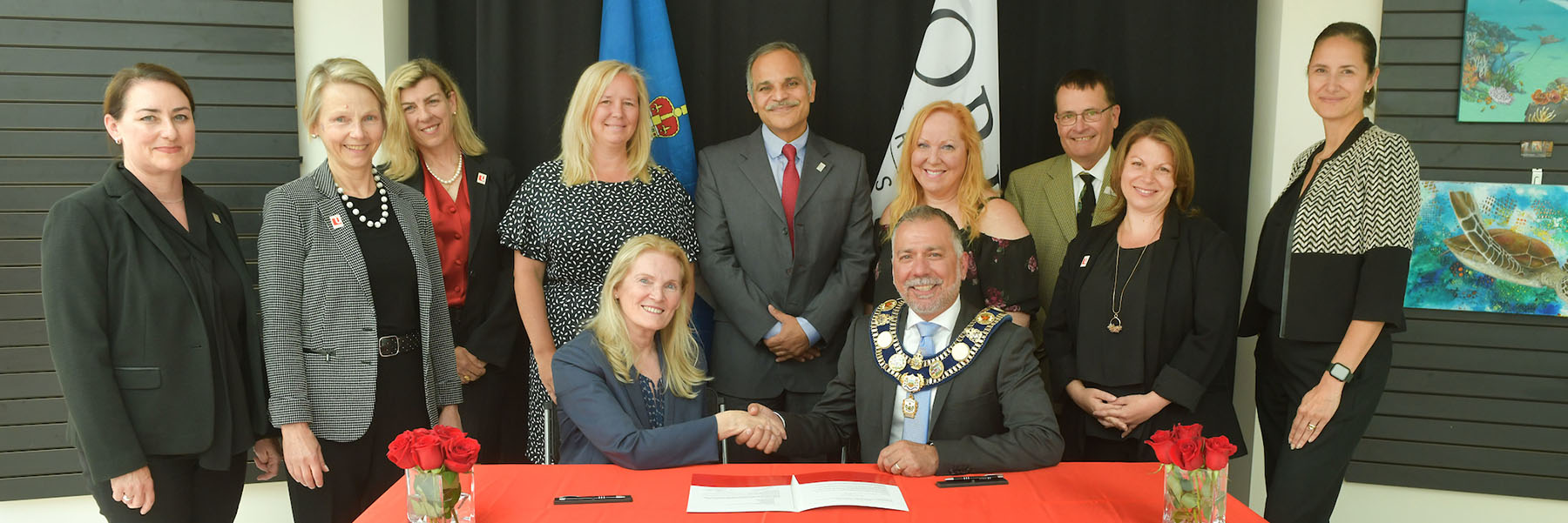 MOU signing between York University and Aurora on June 20
