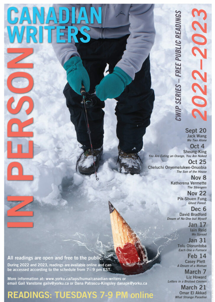 Canadian Writers in Person poster 2022-23
