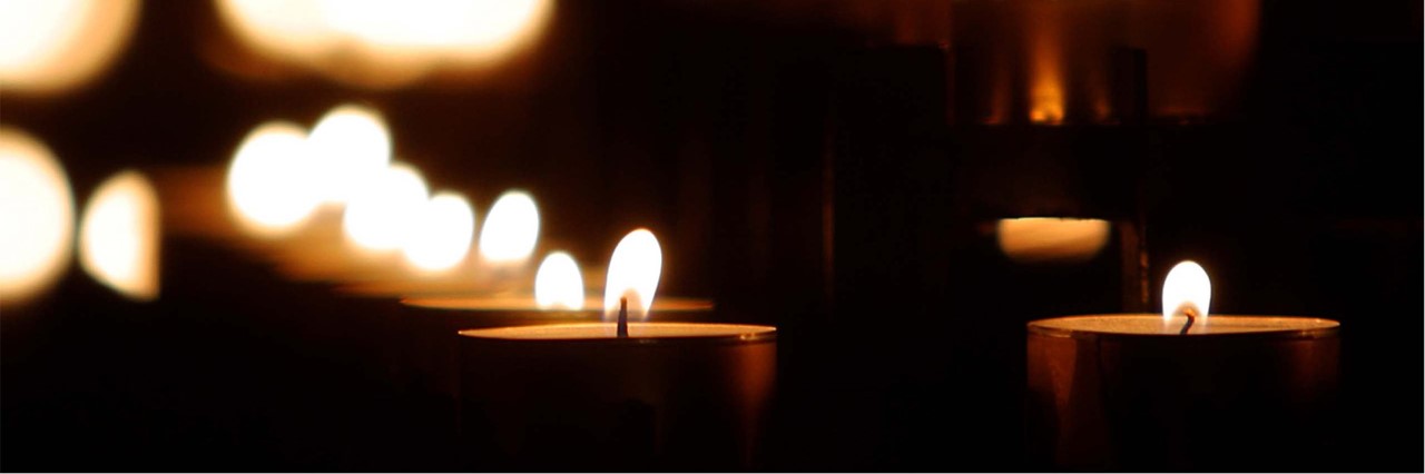 Candle light vigil memorial passing