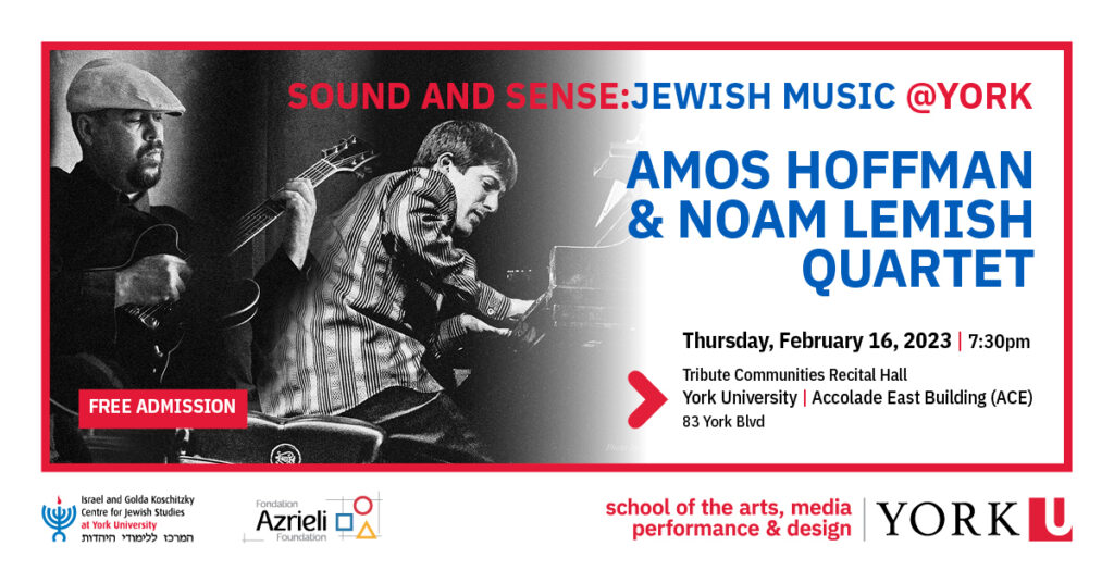 Sound and Sense: Jewish Music @ York featuring The Amos Hoffman & Noam Lemish