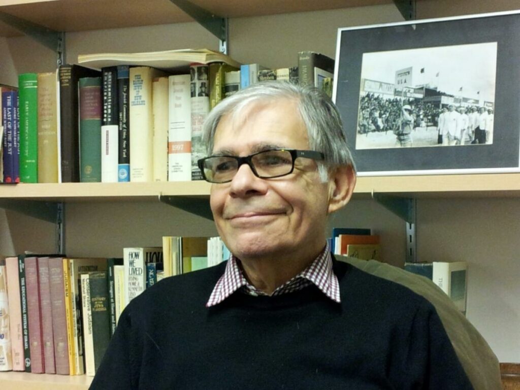 Professor Emeritus Michael Brown close-up portrait