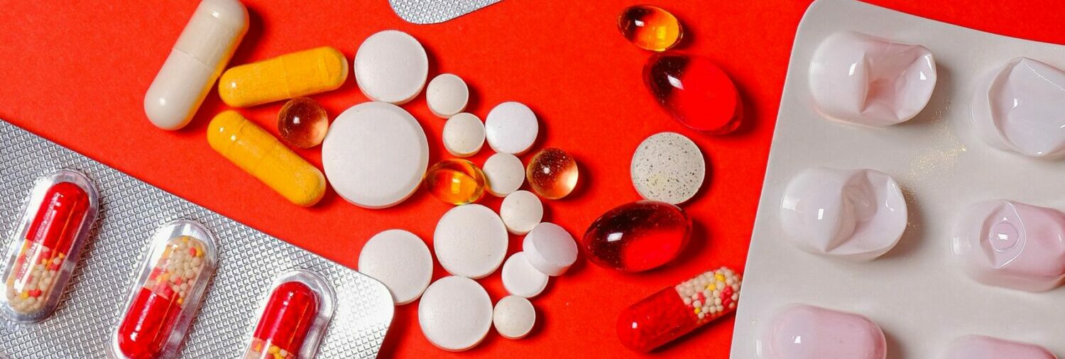 pharmaceutical pills and blister packs