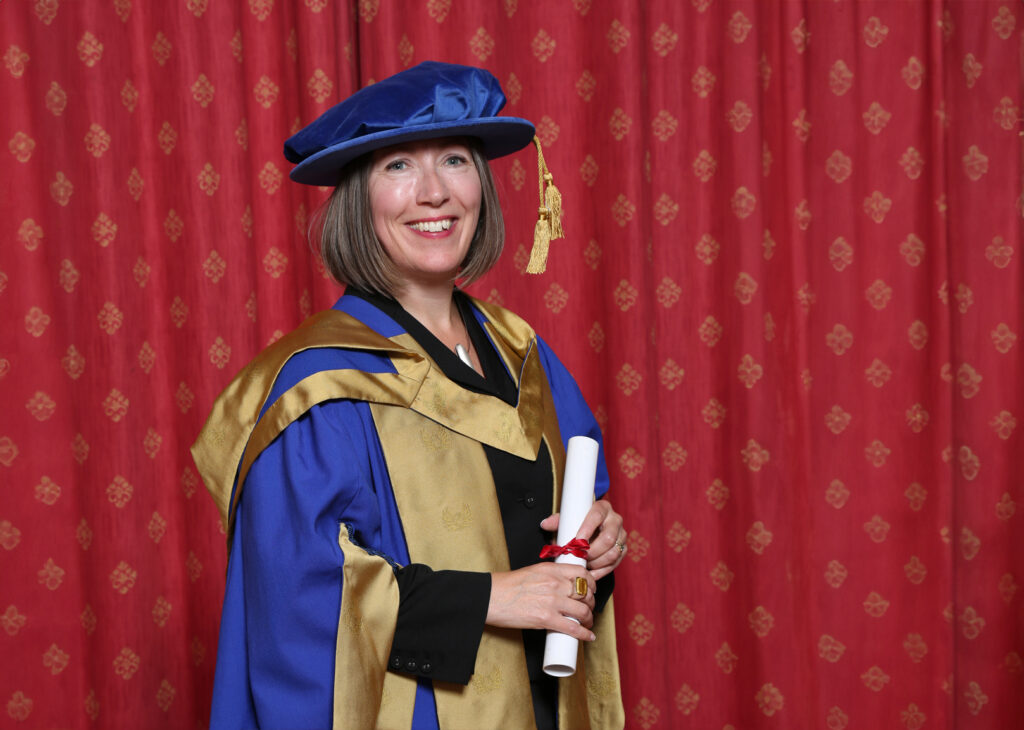 Dean Jane Goodyer receiving honorary degree