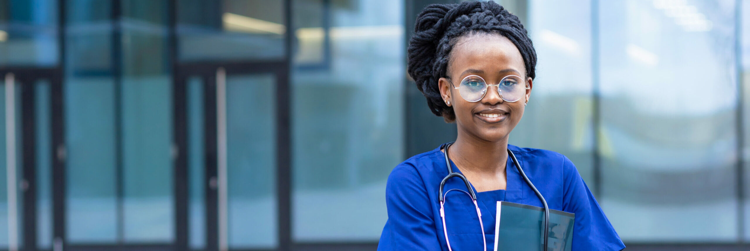 Health care student Black woman Nurse doctor