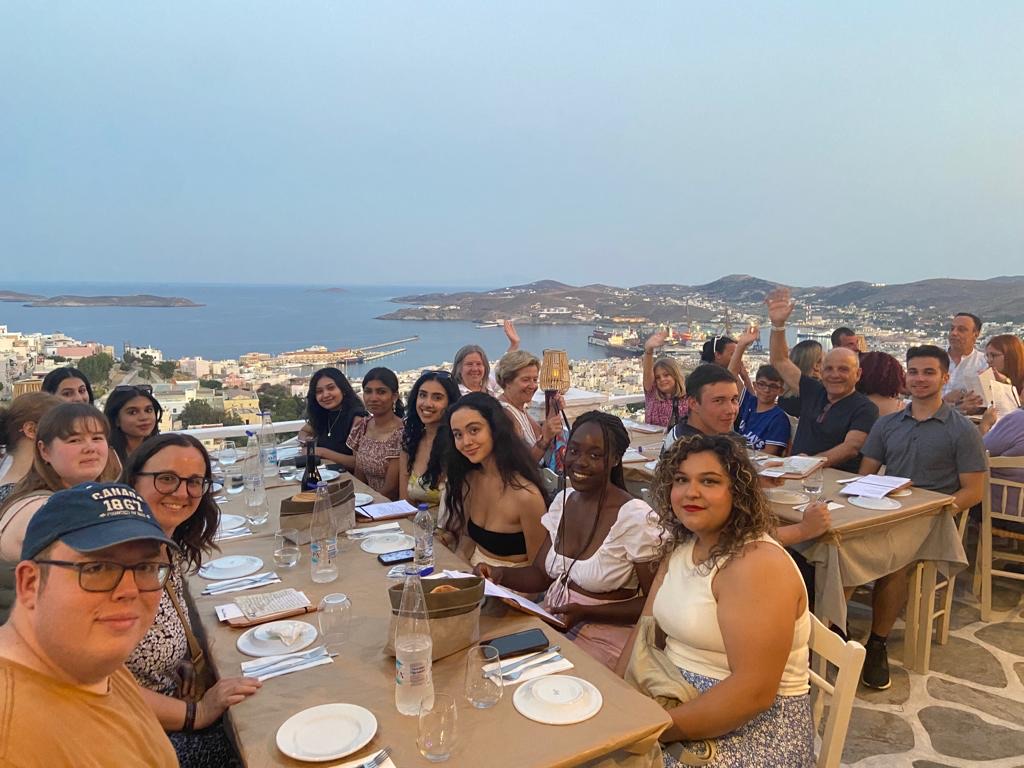 Students on a previous study abroad trip to Greece