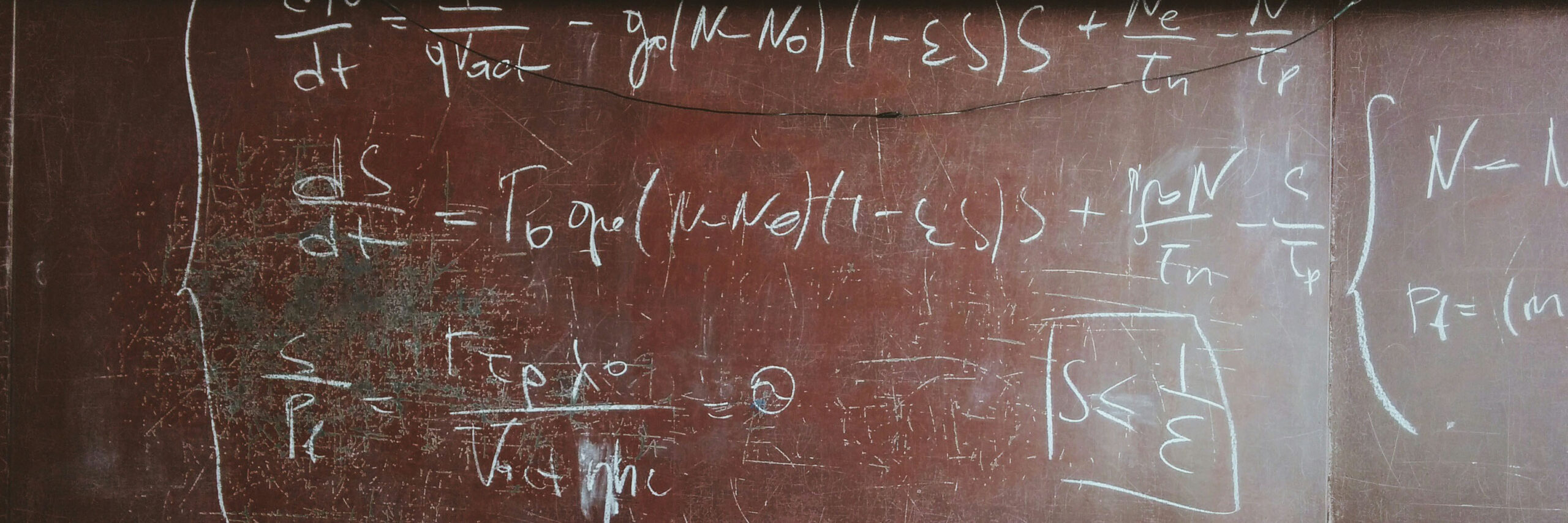 formulas on blackboard banner