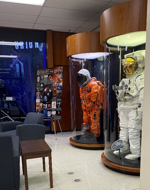 Lobby of Crew and Thermal Systems Division at NASA’s Johnson Space Center